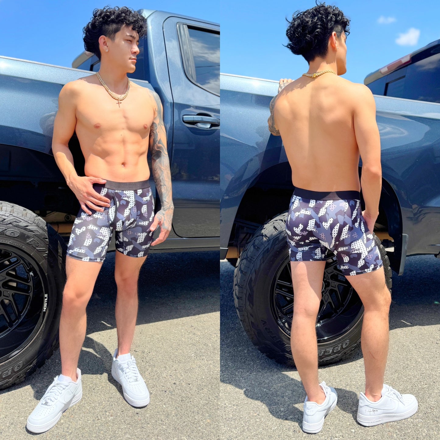 Black Camo Boxer Briefs, color