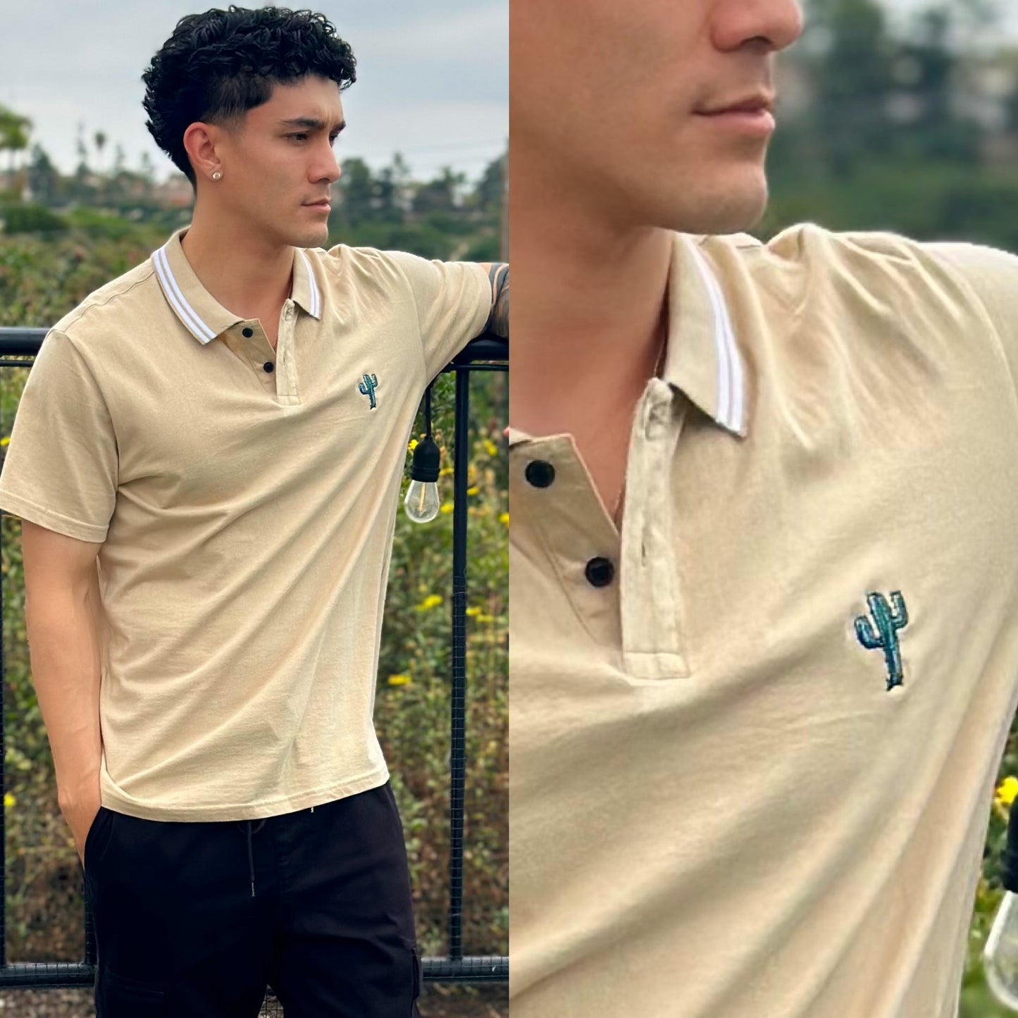 FINAL SALE Cali Cactus 🌵 Desert Polo Shirt