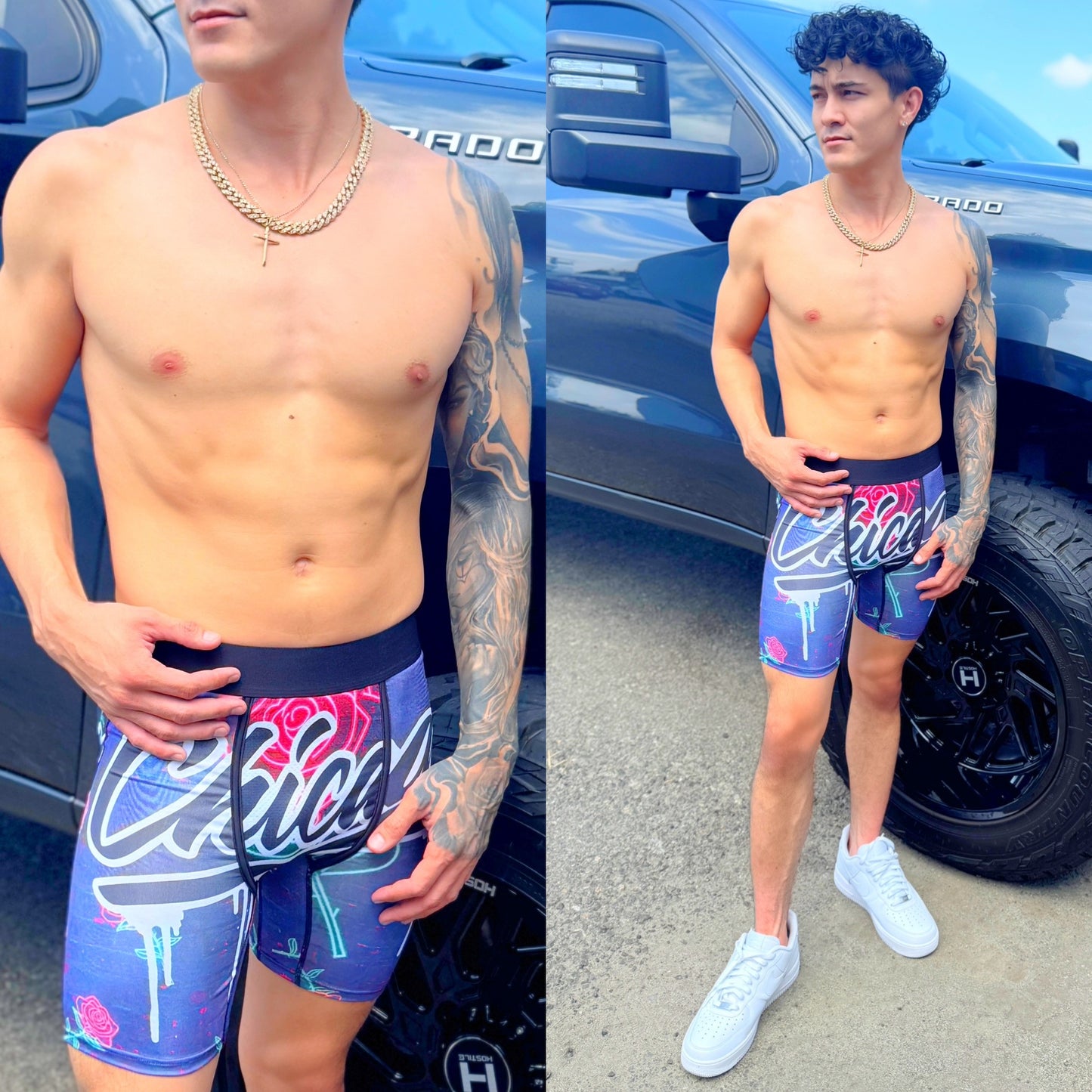 Chicago Nights Boxers, front side