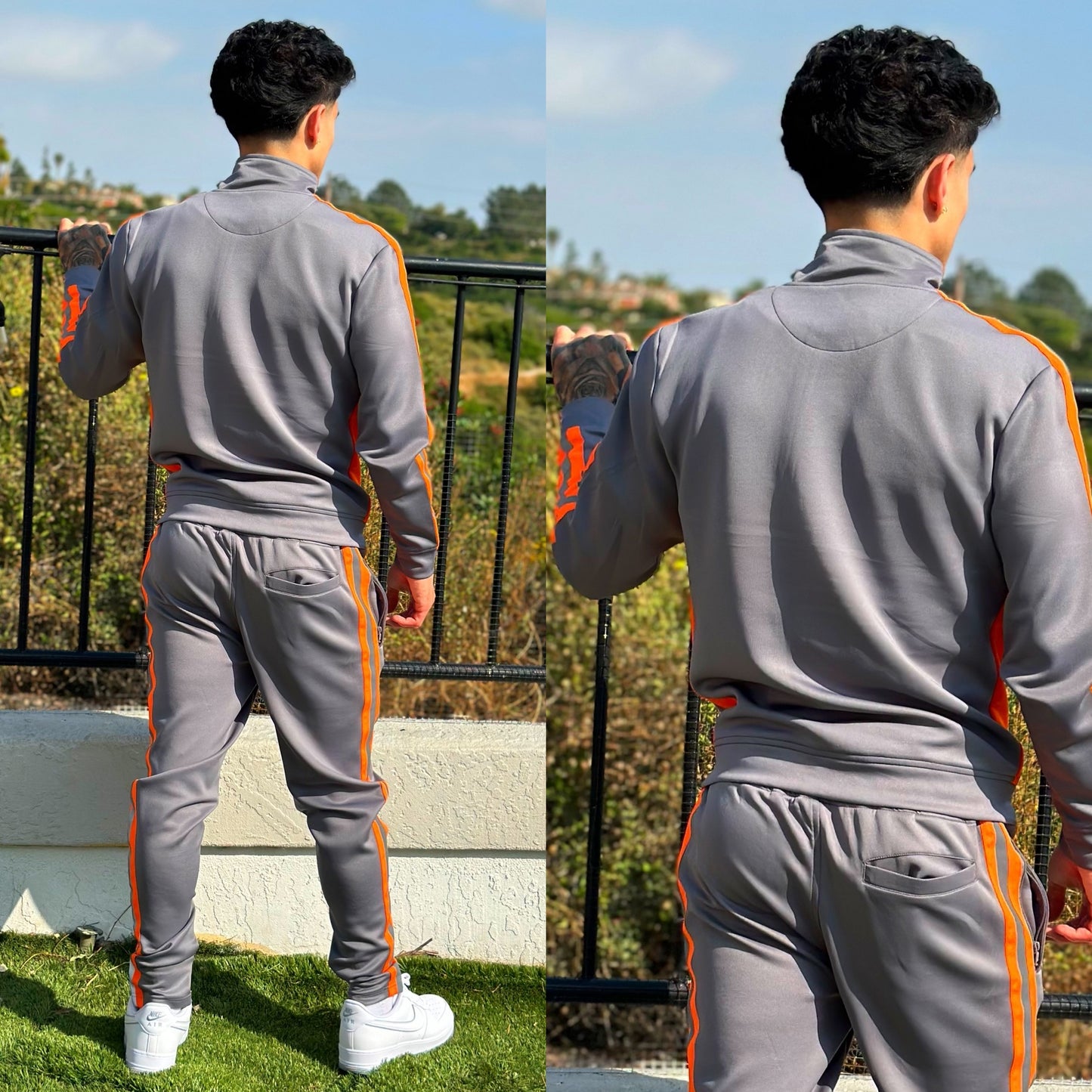 FINAL SALE Grey Cali Racer Jacket
