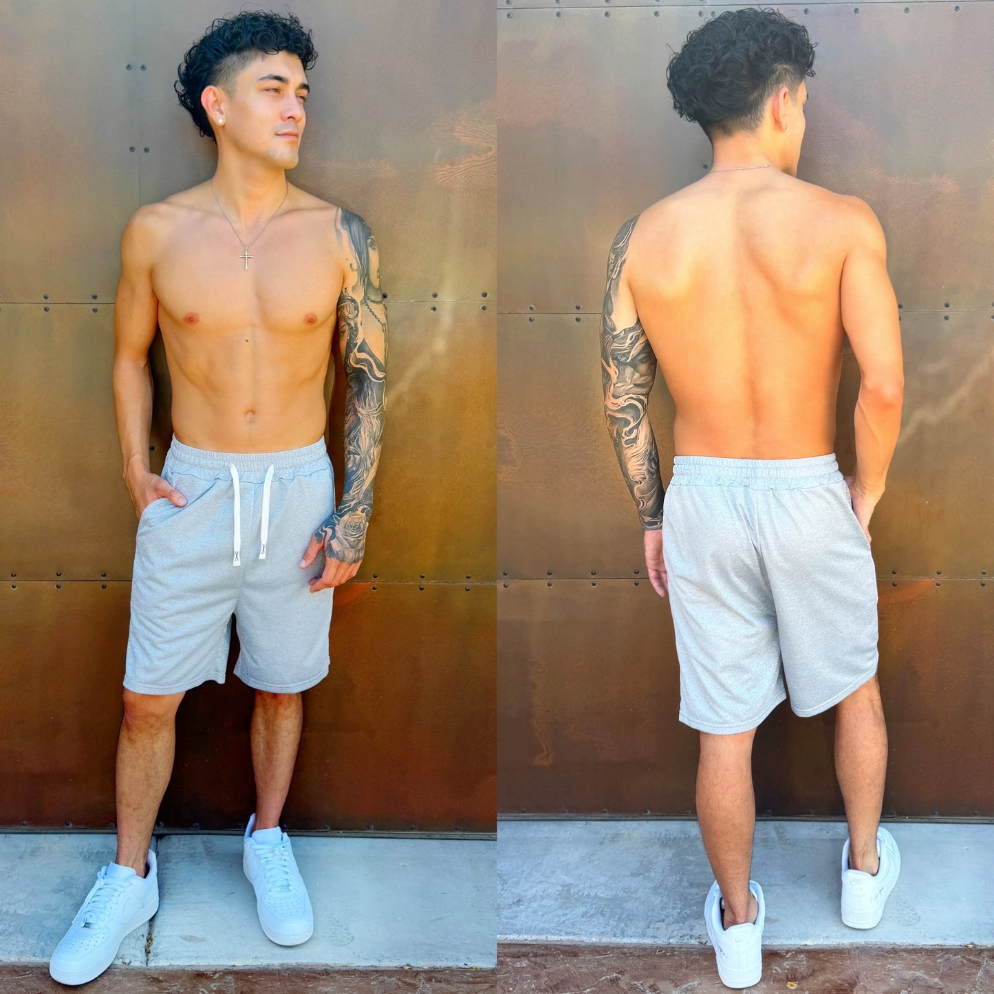 Cali King Gray Sweatshorts, color
