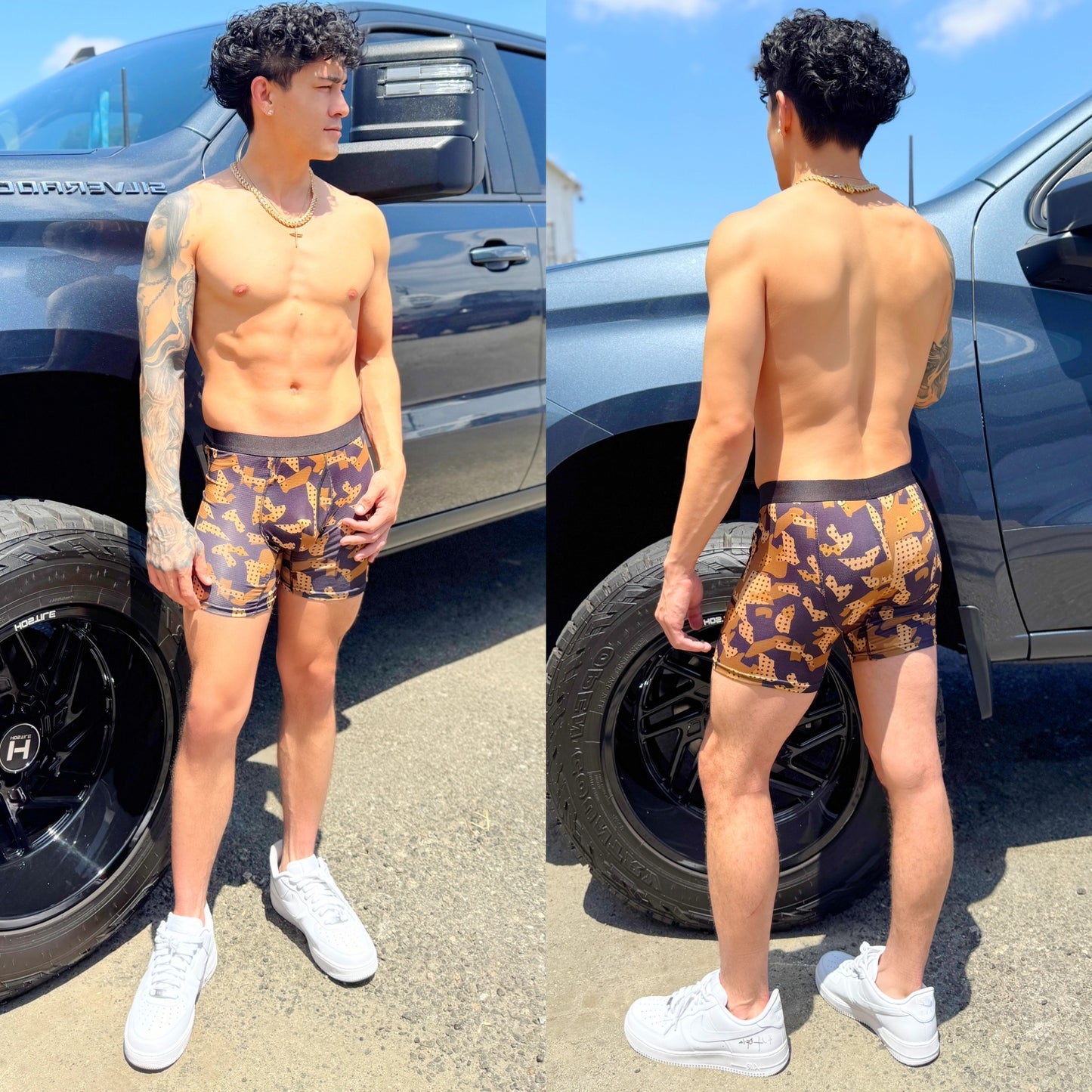 Gold Camo Boxer Briefs, color