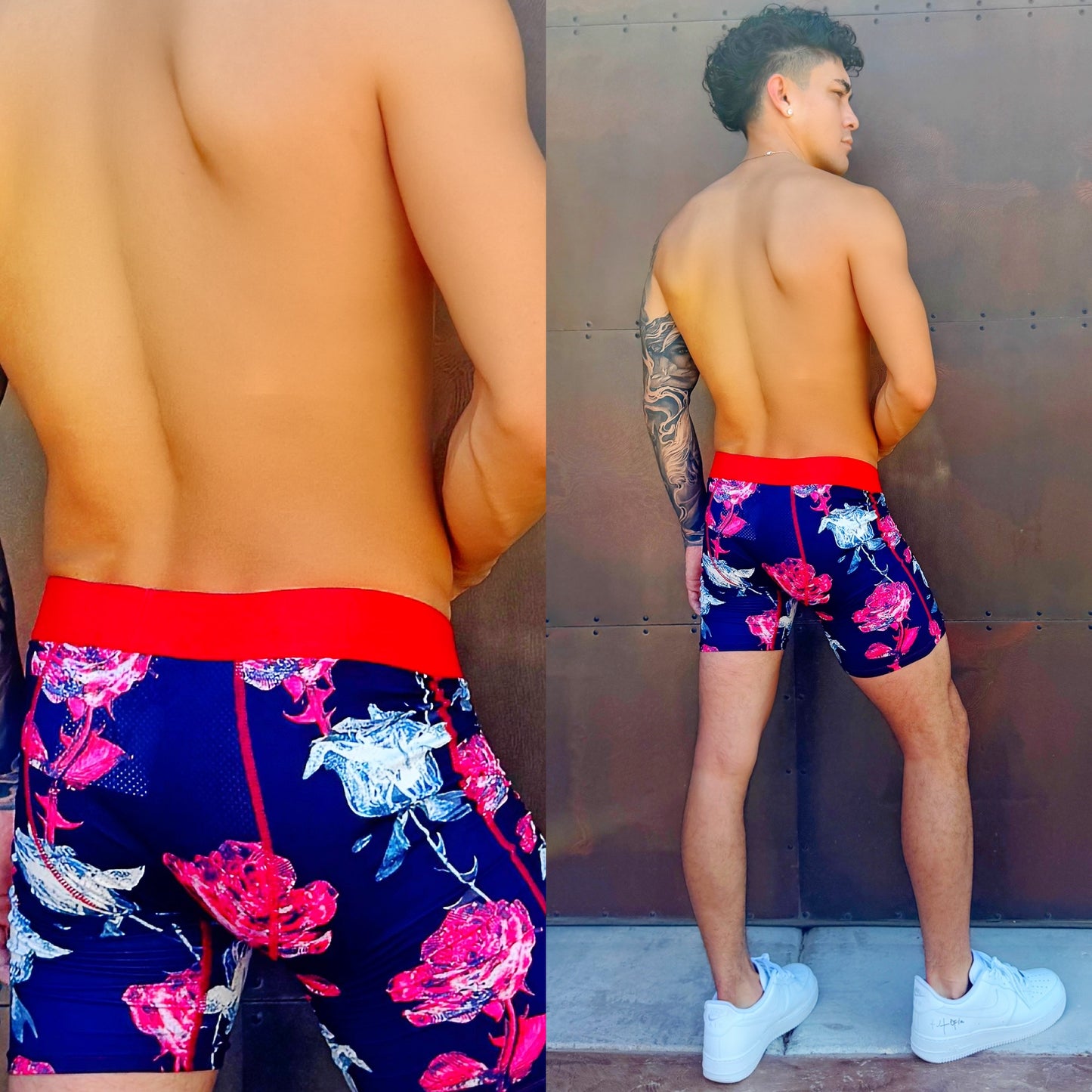 Crimson Chrome Red Rose Boxers – Bold Style Meets Everyday Comfort 🌹