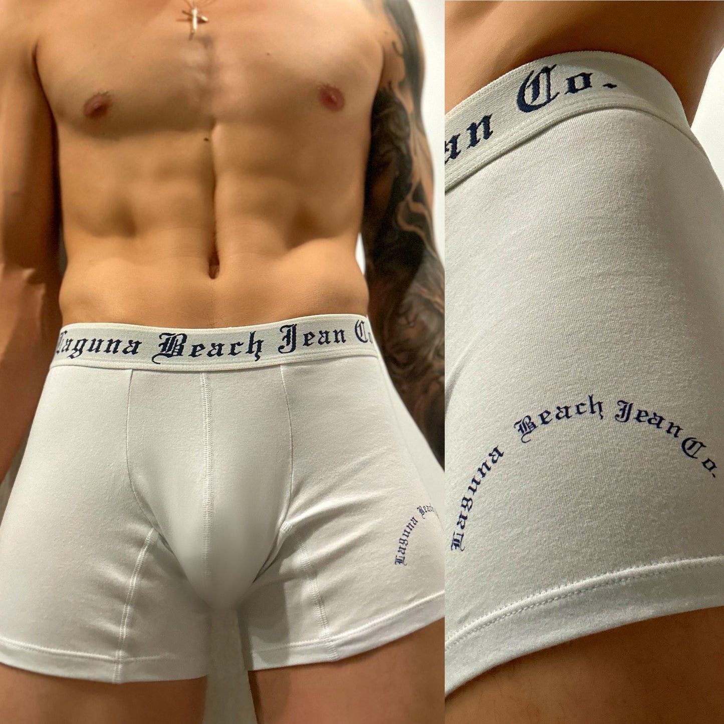 FINAL SALE White Laguna Beach Jean Co. Boxer Briefs