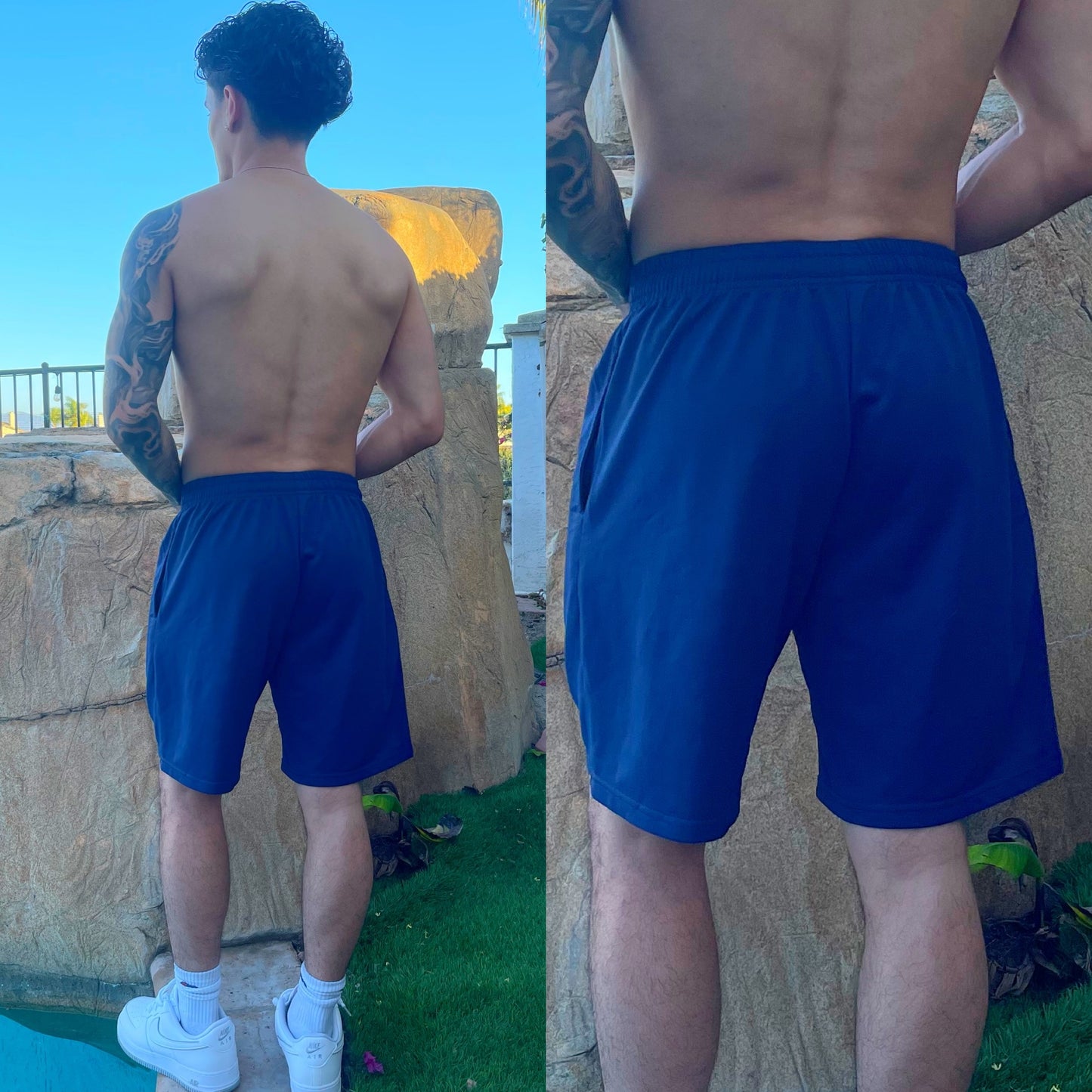 Navy Blue Goonies Sweat Shorts π