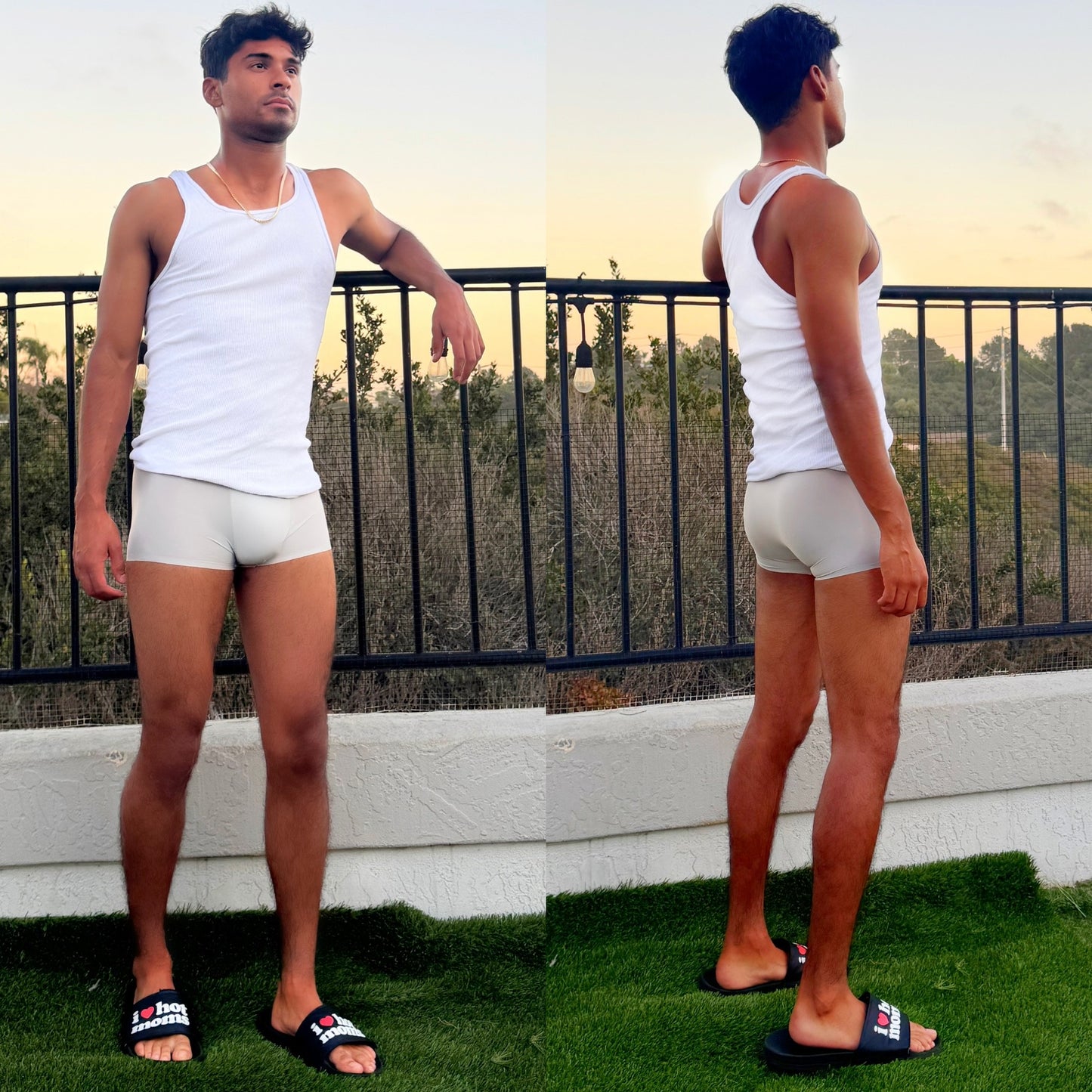 Nico Mendoza in Strands of Silver Boxer Briefs, detail