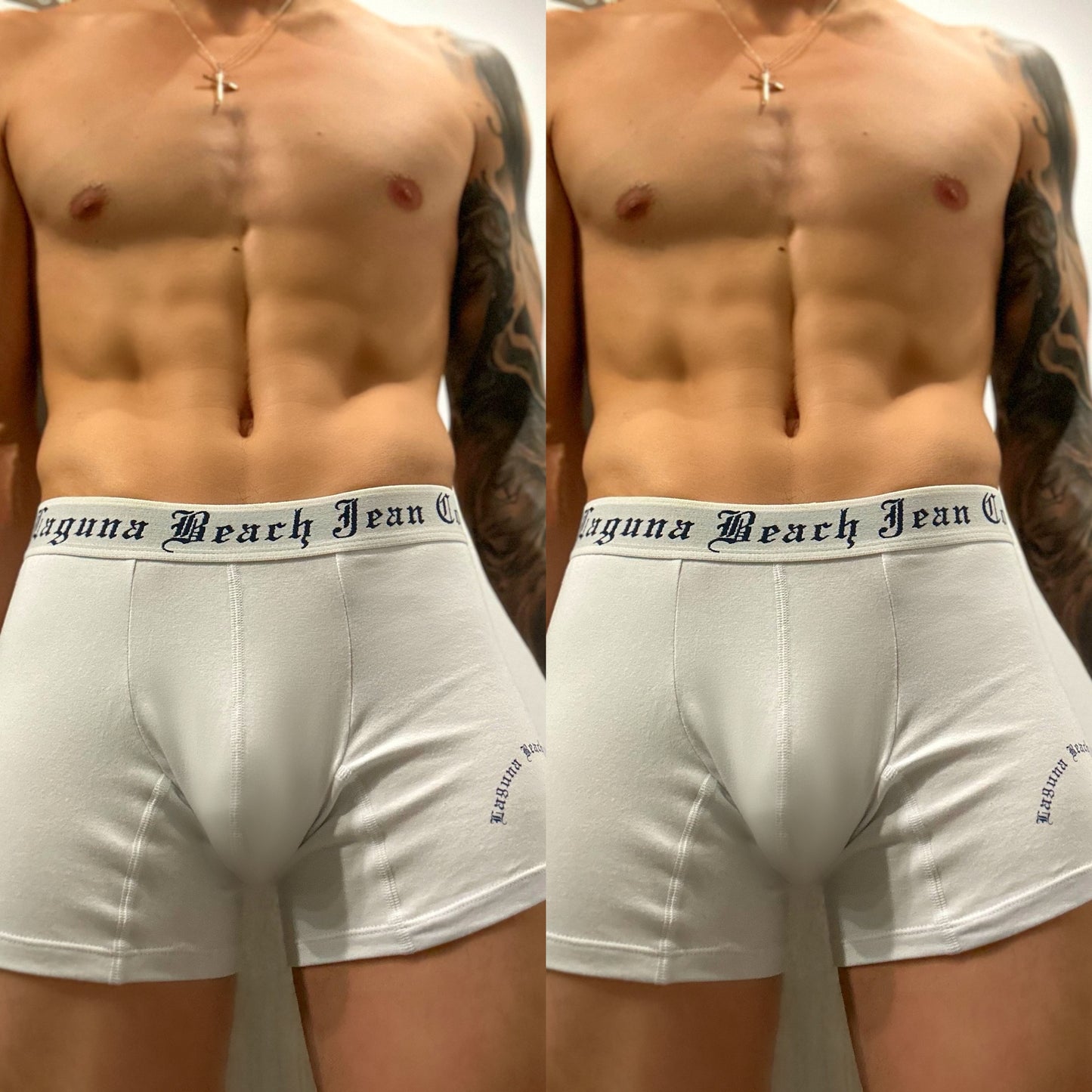 FINAL SALE White Laguna Beach Jean Co. Boxer Briefs