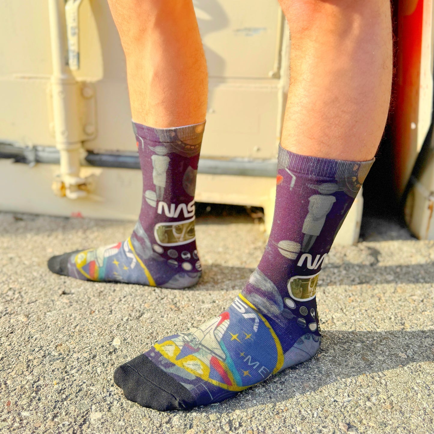 Cosmic Drip Compression Crew Socks, front side