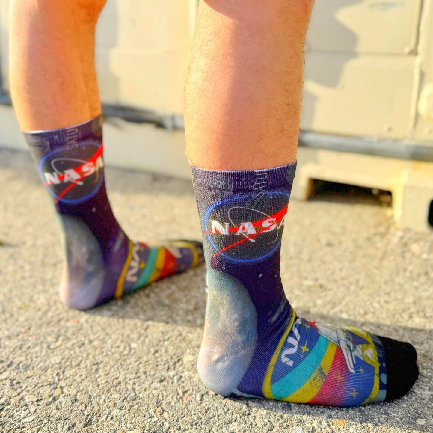 Cosmic Drip Compression Crew Socks, detail