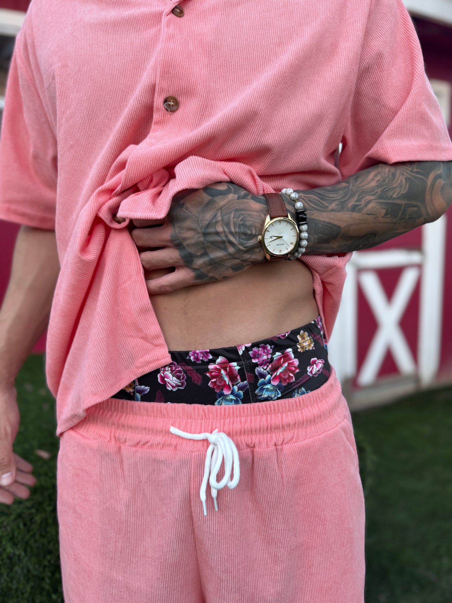 Black Floral Boxer Briefs