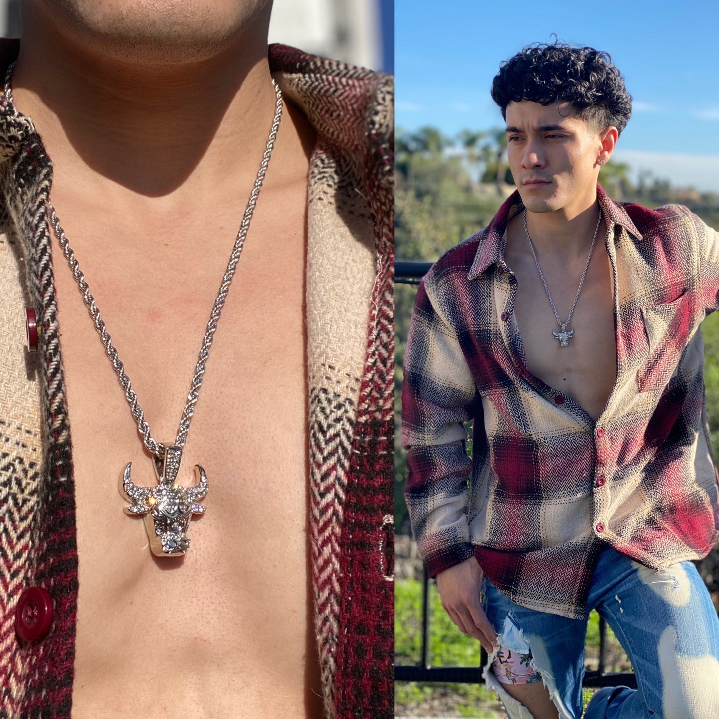Silver Bull Necklace, Tristan's Ice 🧊