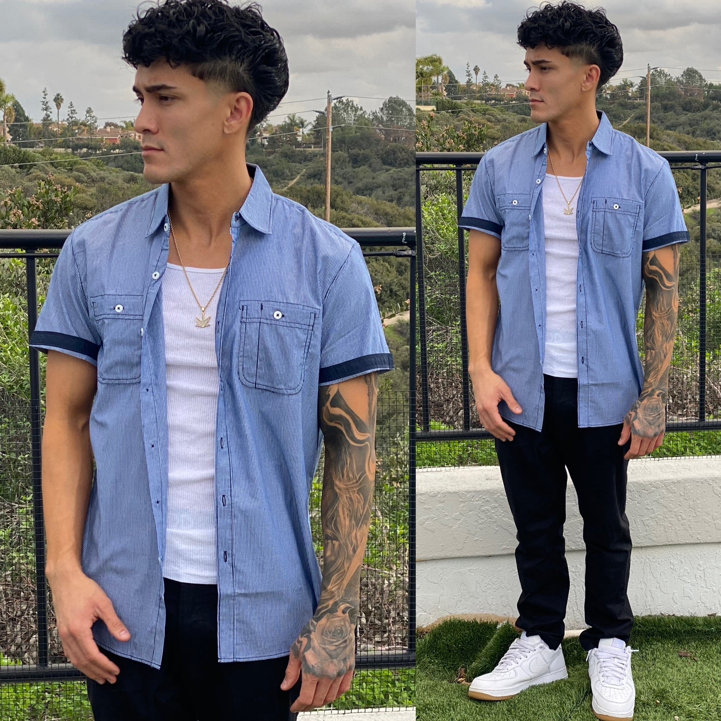 FINAL SALE Beach Boy's π Nautical Button Up Top