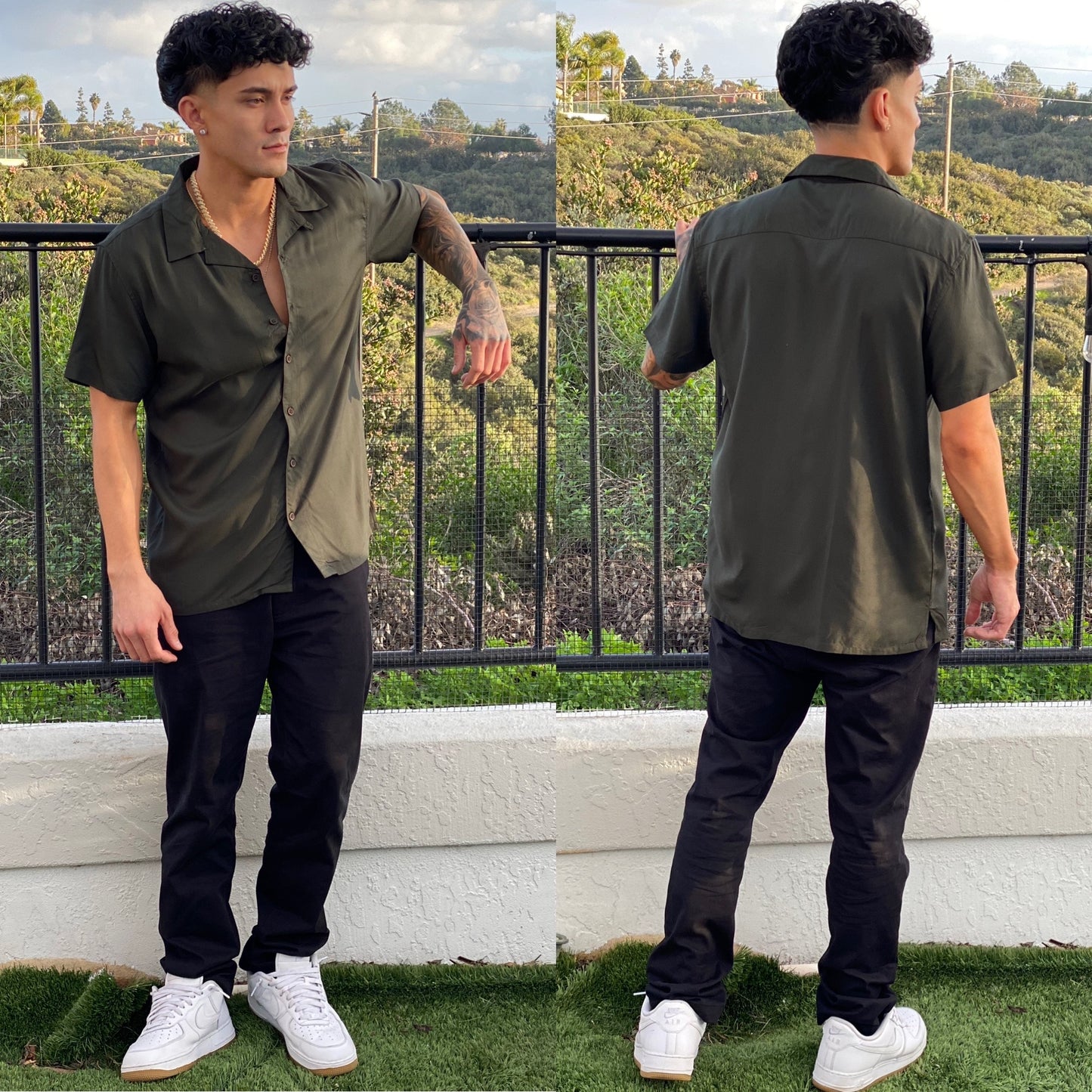 FINAL SALE Cali Camo Button Up