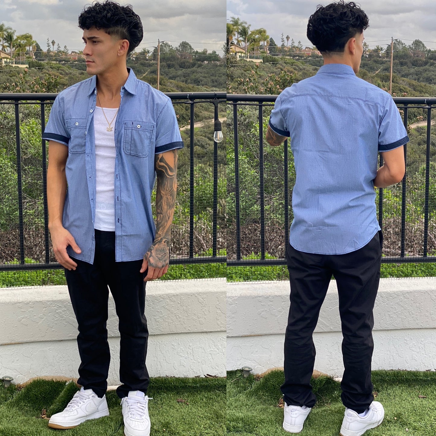 FINAL SALE Beach Boy's π Nautical Button Up Top