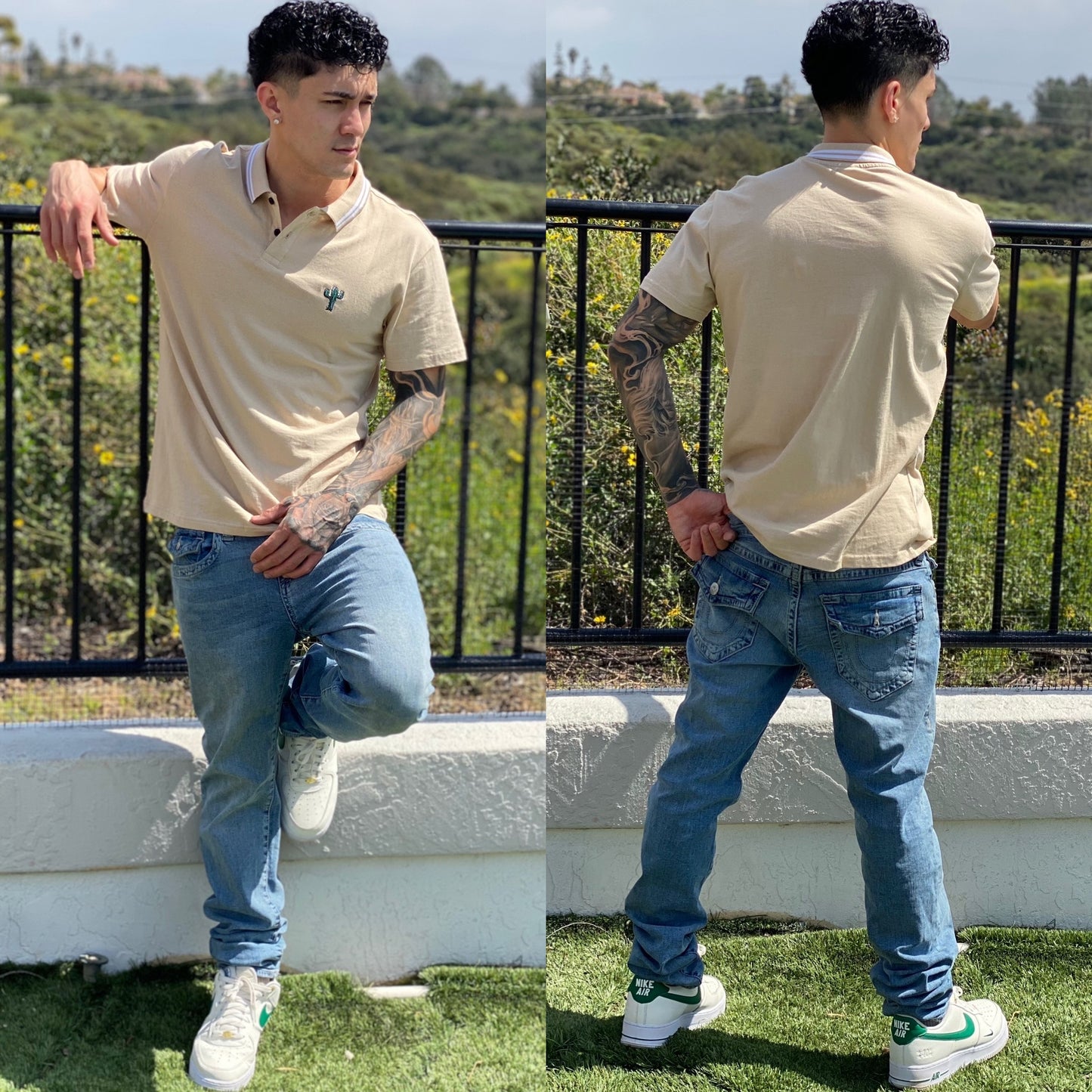FINAL SALE Cali Cactus 🌵 Desert Polo Shirt