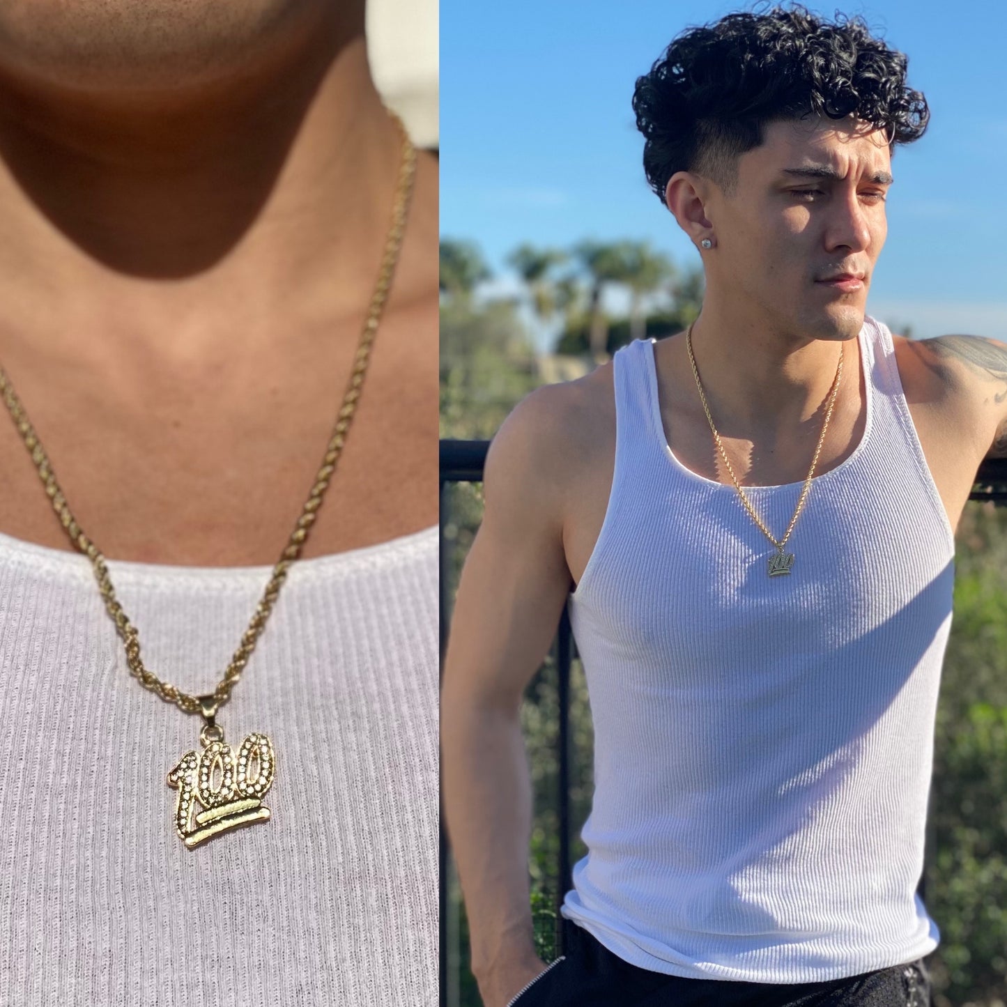 FINAL SALE Keep it 100 π― Gold Necklace, Tristan's Ice π§