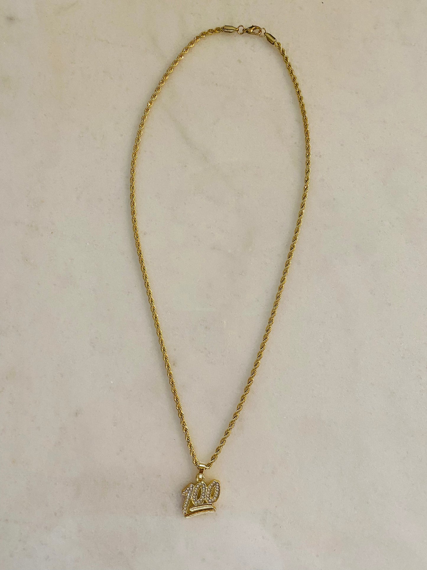 FINAL SALE Keep it 100 π― Gold Necklace, Tristan's Ice π§