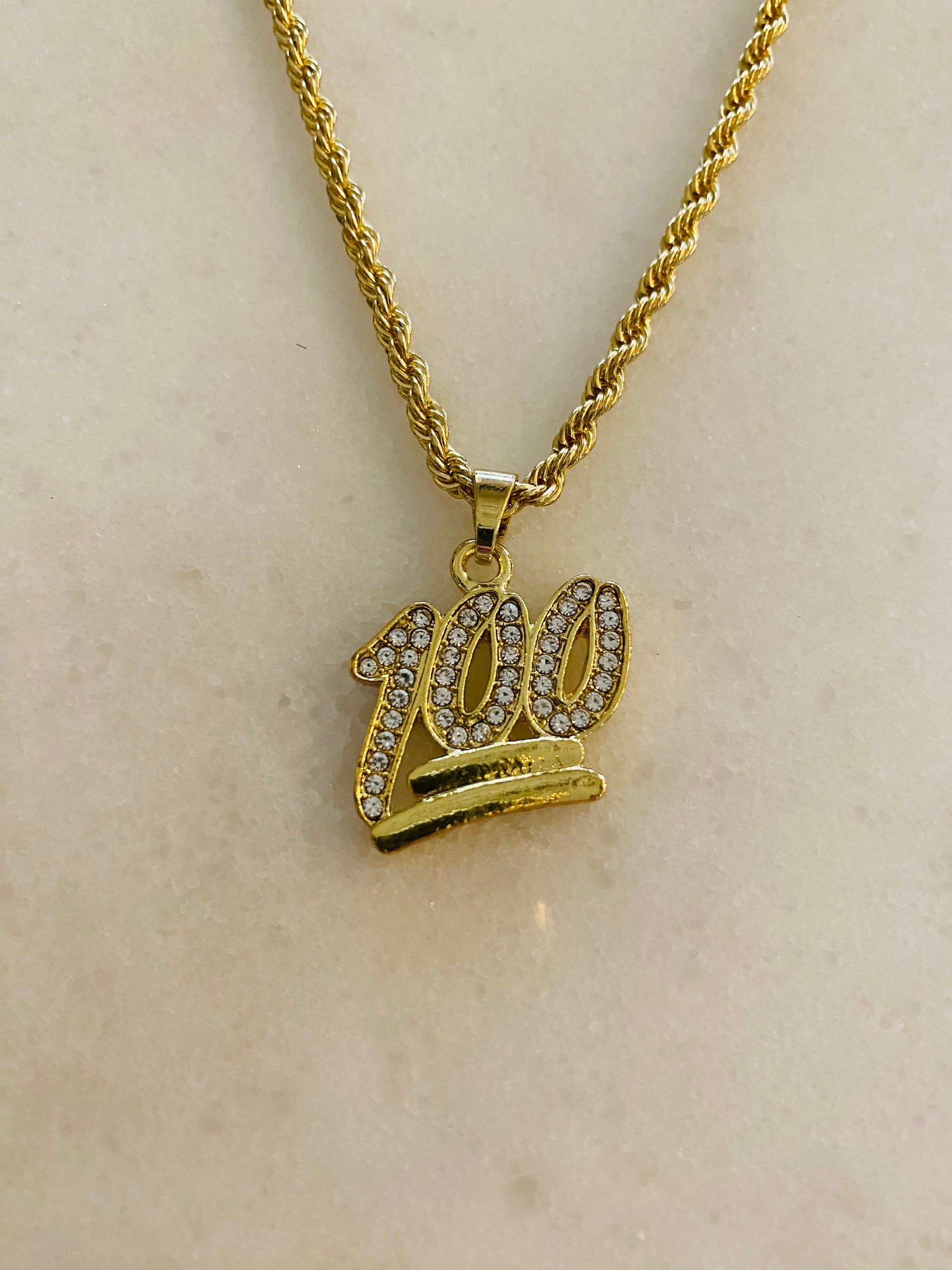 FINAL SALE Keep it 100 π― Gold Necklace, Tristan's Ice π§