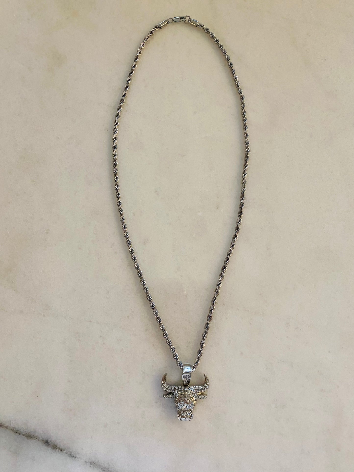 Silver Bull Necklace, Tristan's Ice 🧊
