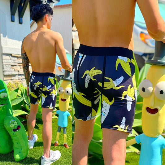 Get Schwifty: Rock the Black Banana Rick Boxers in Style!