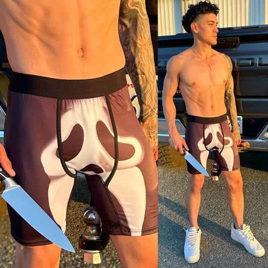 Unleash Your Inner Fashion Killer: Black & White Scream Boxers