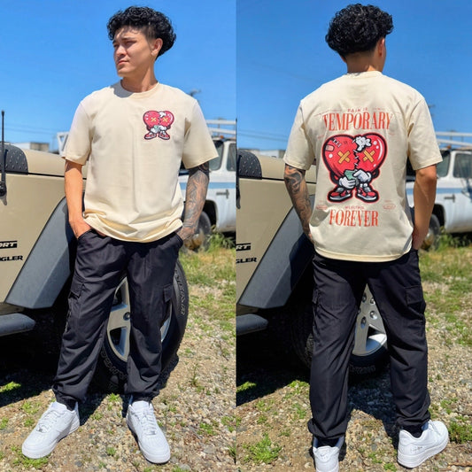 Cream Heartbreaker Crew Neck T-Shirt