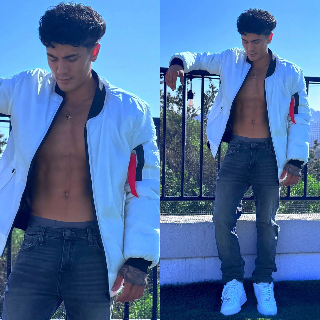 White Astro Bomber Jacket – Futuristic Design Meets Timeless Streetwear Style 🚀