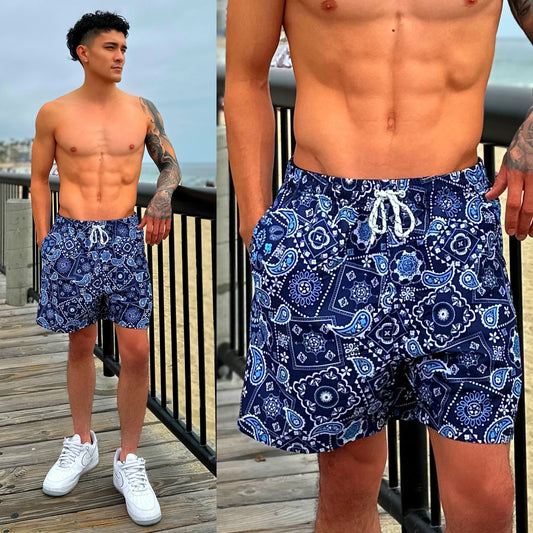 Ride the Waves in Style: Laguna Beach Blue Board Shorts Unveiled!