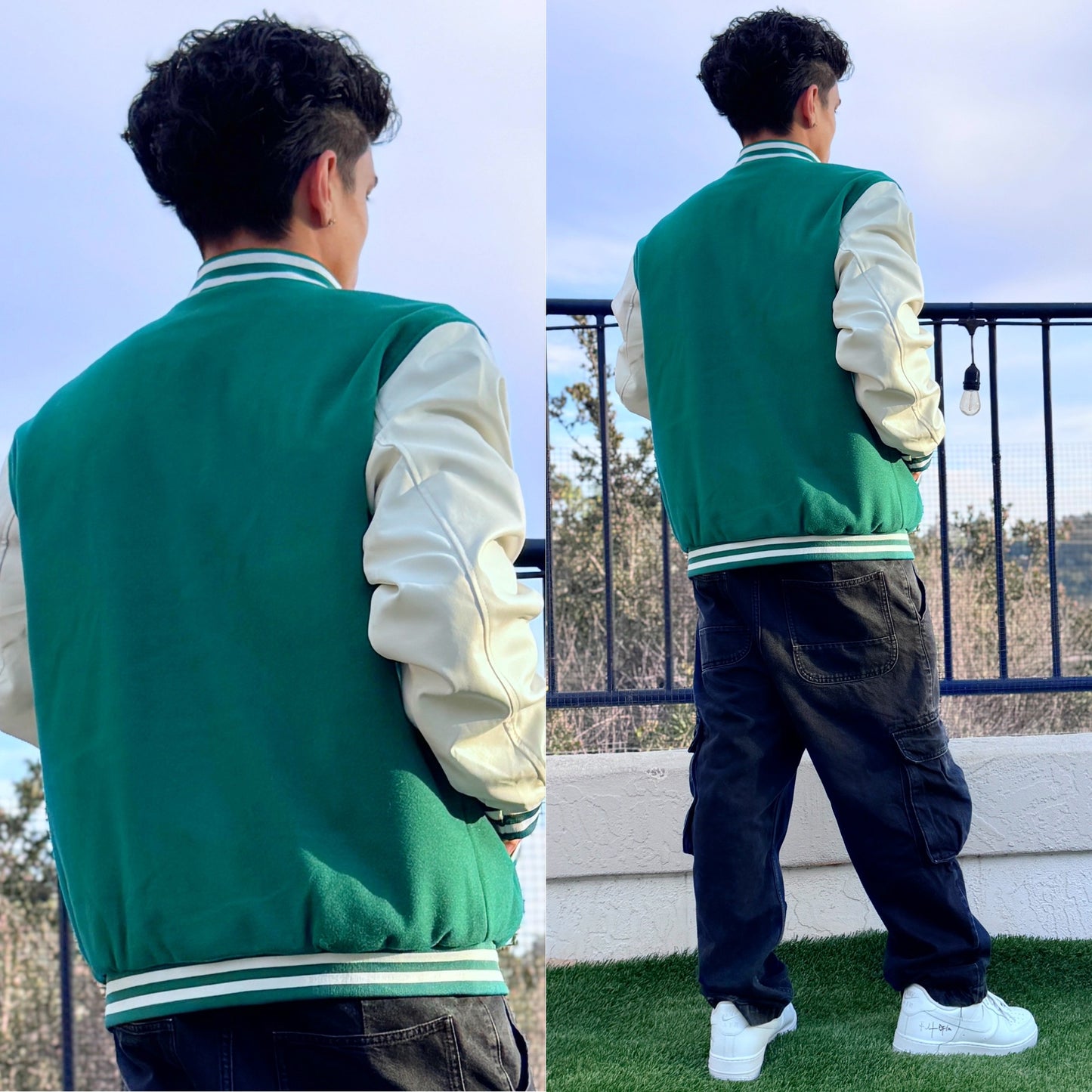 Green Varsity Letterman Jacket