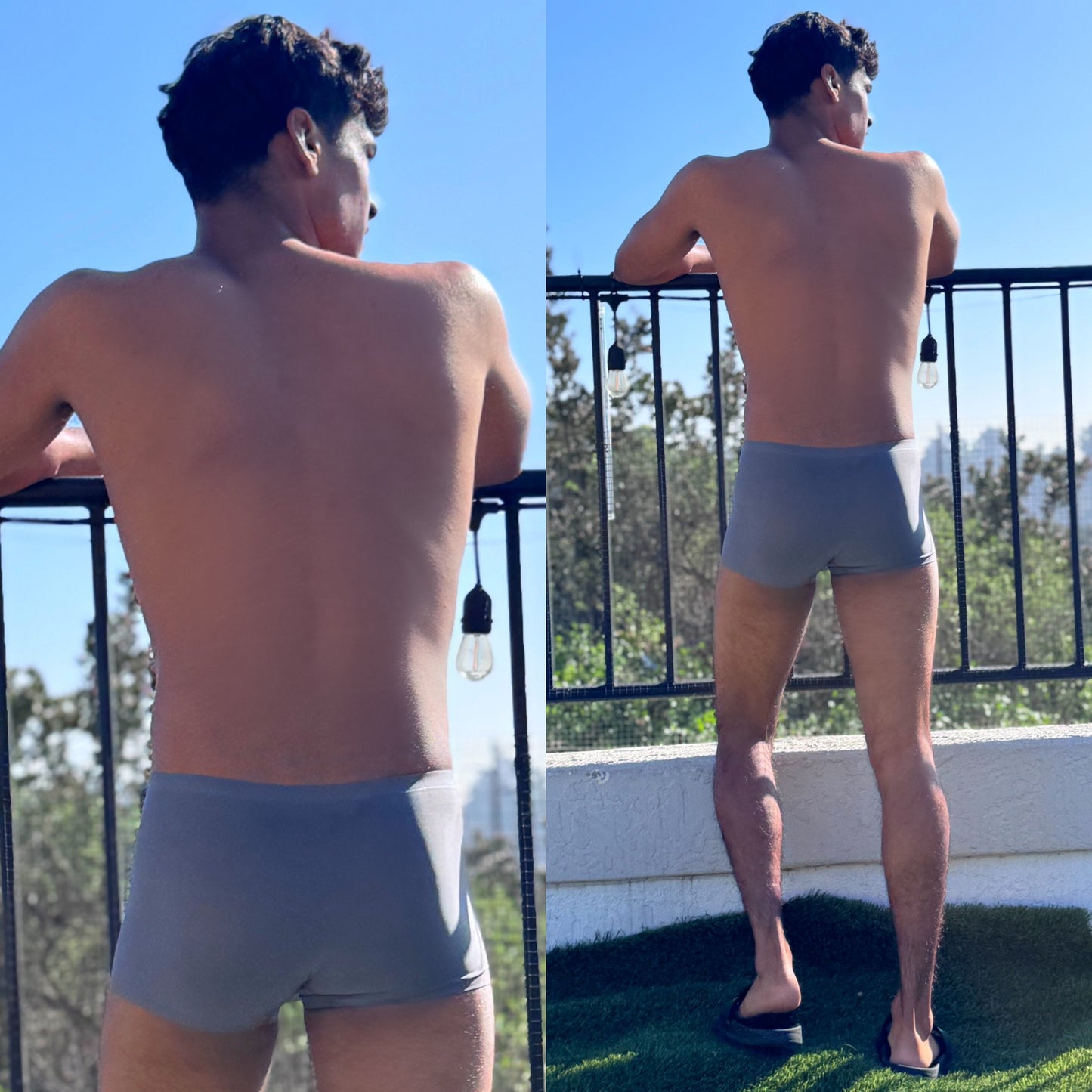 Dark Metal Gray Boxer Briefs