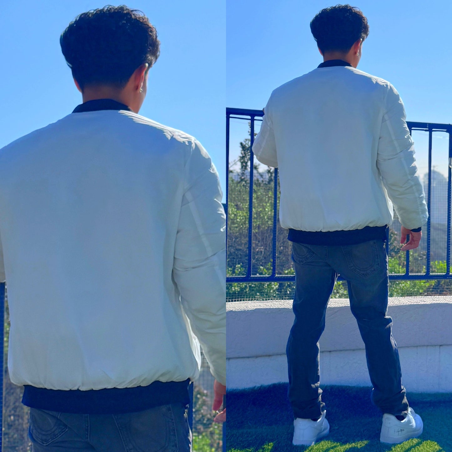 White Astro Bomber Jacket 🚀