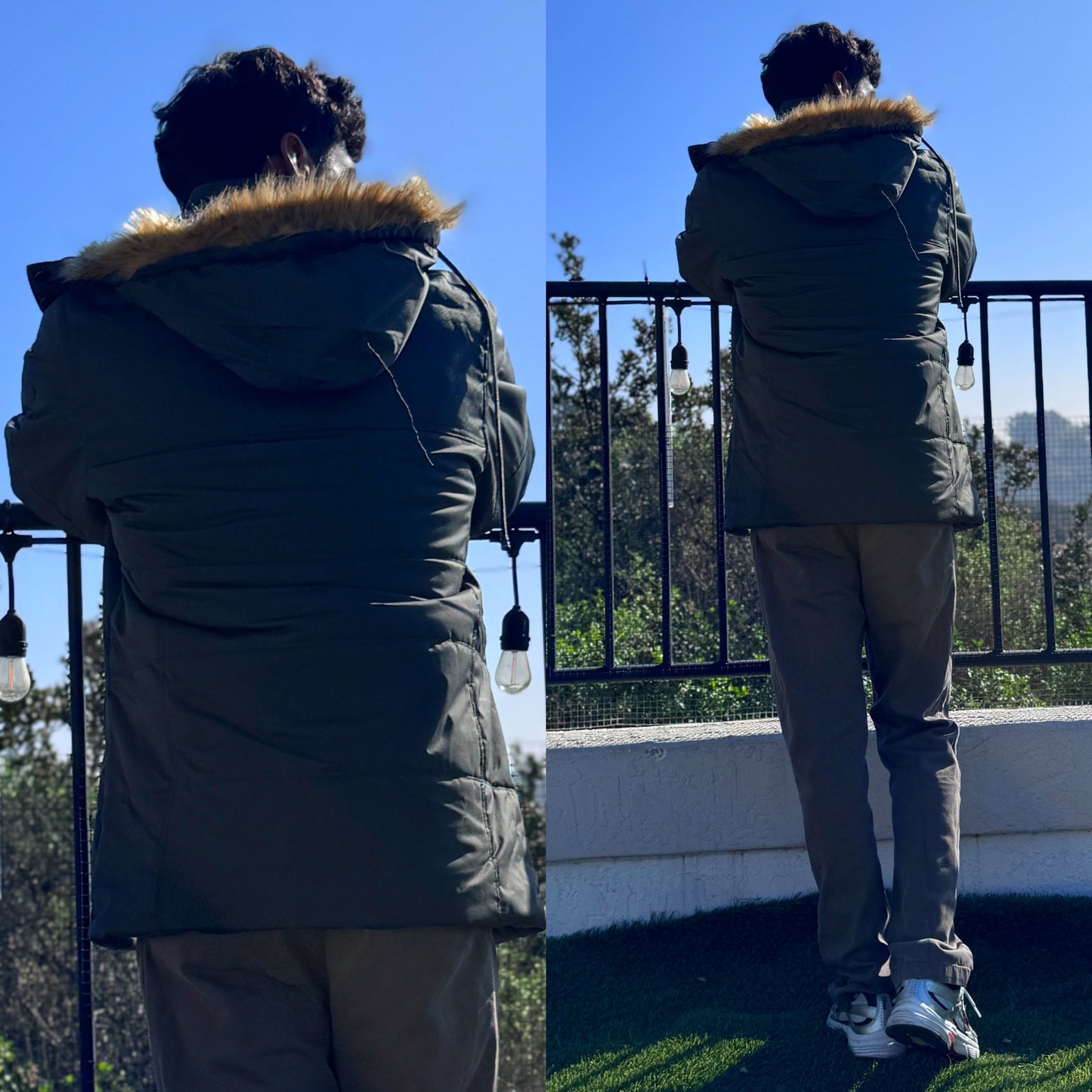 Cold Cali Gray Parka Jacket MADE IN THE USA 🇺🇸