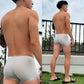 strands of silver boxer briefs, back side