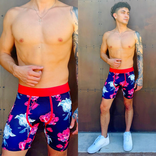 Crimson Chrome Red Rose Boxers – Bold Style Meets Everyday Comfort 🌹