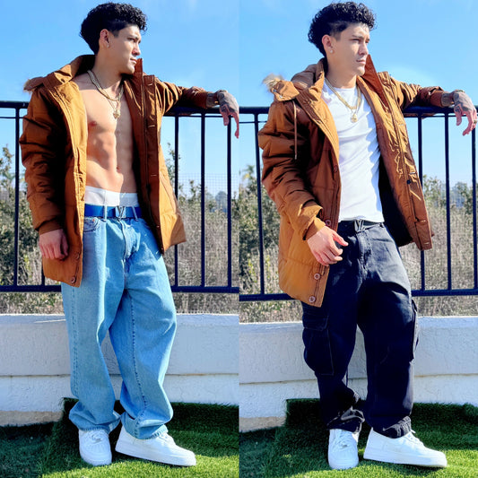 Chocolate Milk Winter Parka Jacket, front side