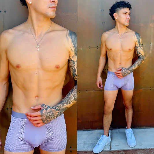 Smokey Lavender Mesh Boxer Briefs