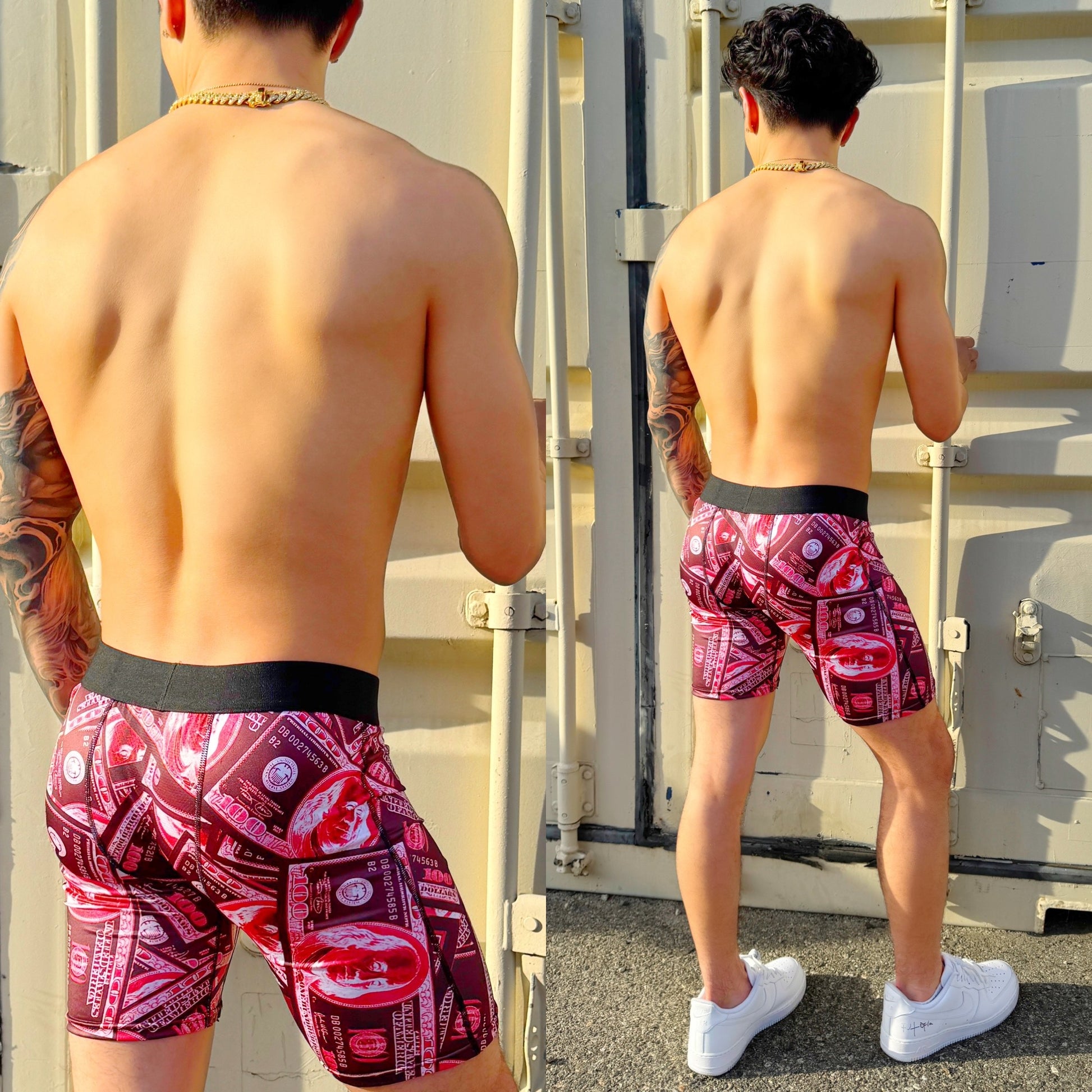 Blood Money Boxers, back side