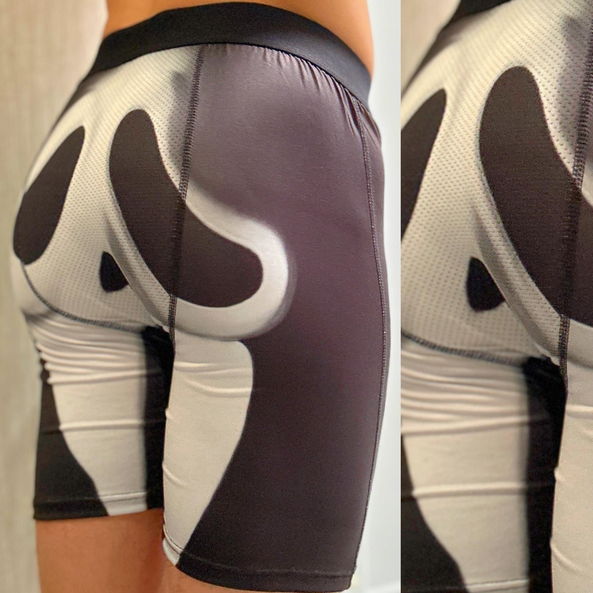 Black & White Scream Boxers, Detail