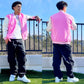 Pink Varsity Letterman Jacket