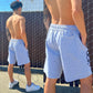 Grey "F Off" Sweatshorts, Back Side