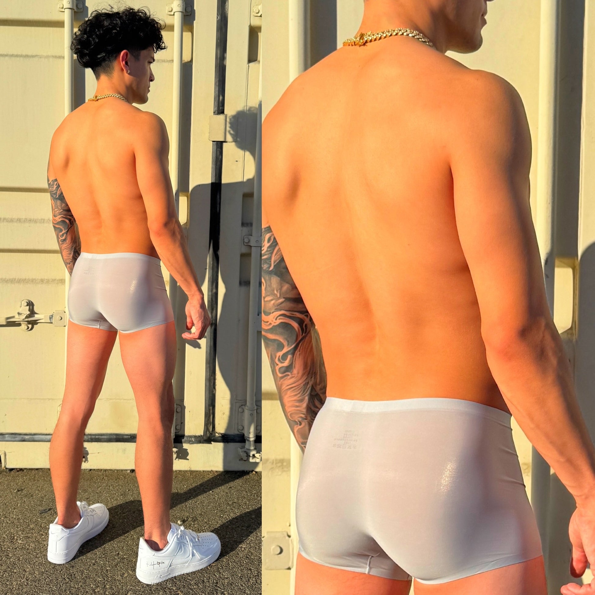 Platinum Boxer Briefs, back side