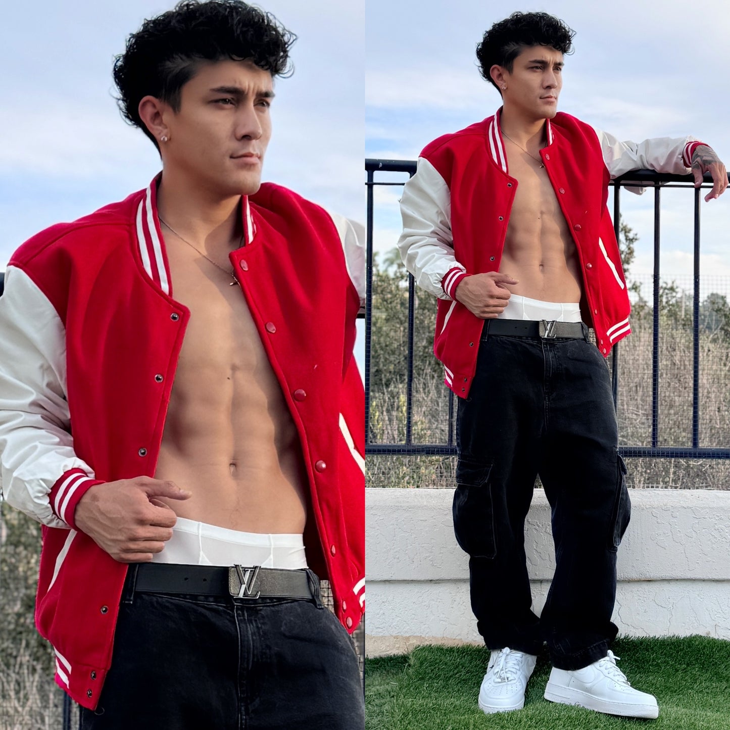 Red Varsity Letterman Jacket, color