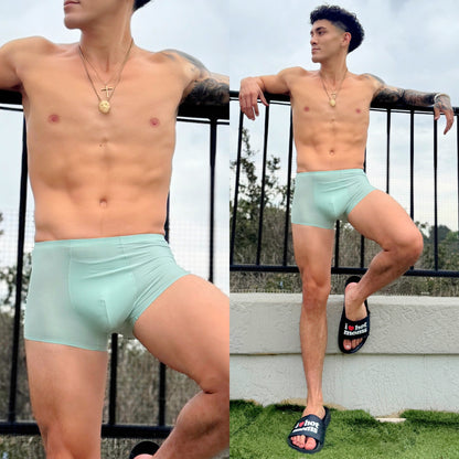 Lagoon Green Boxer Briefs, front
