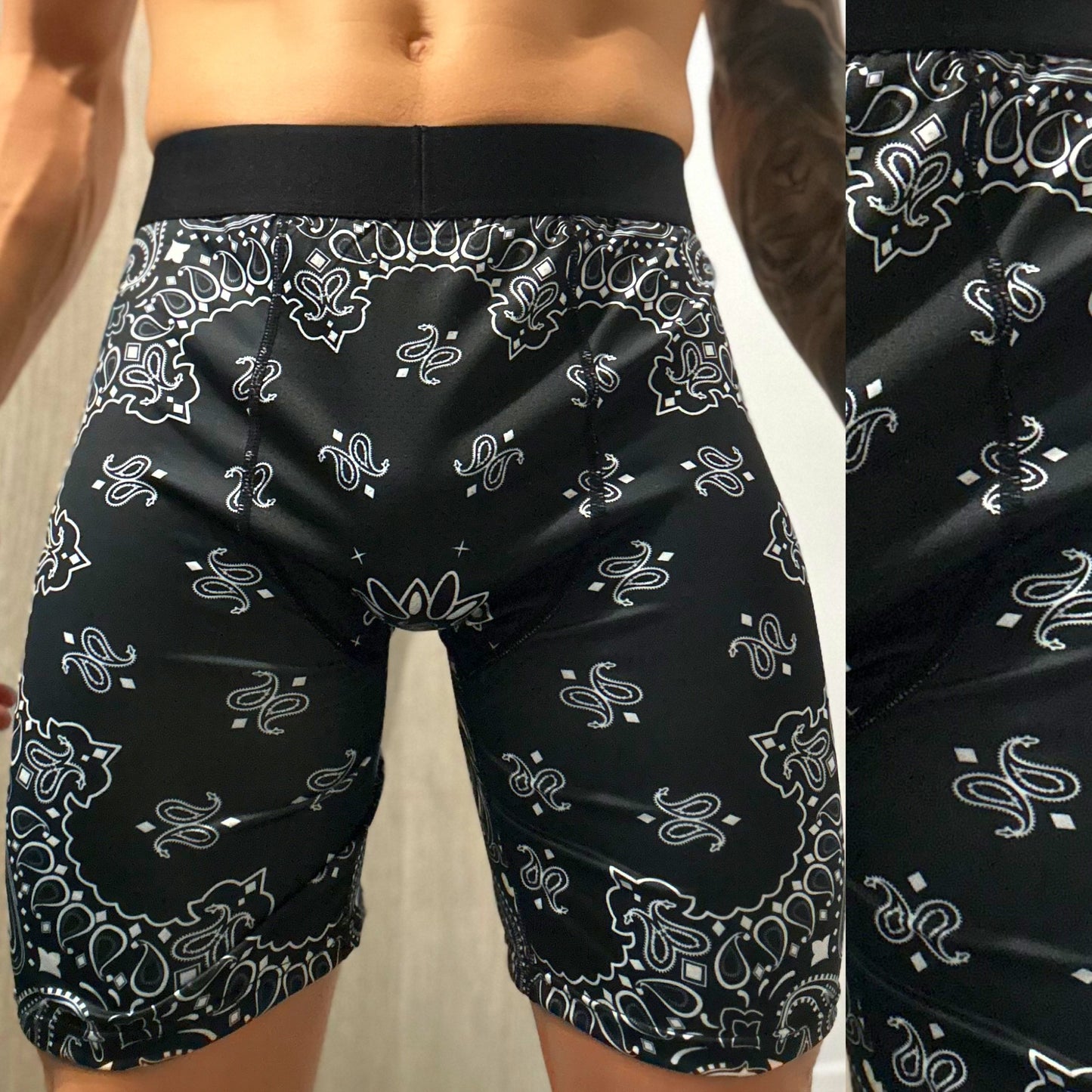 Black Bandana Athletic Boxers ⚫