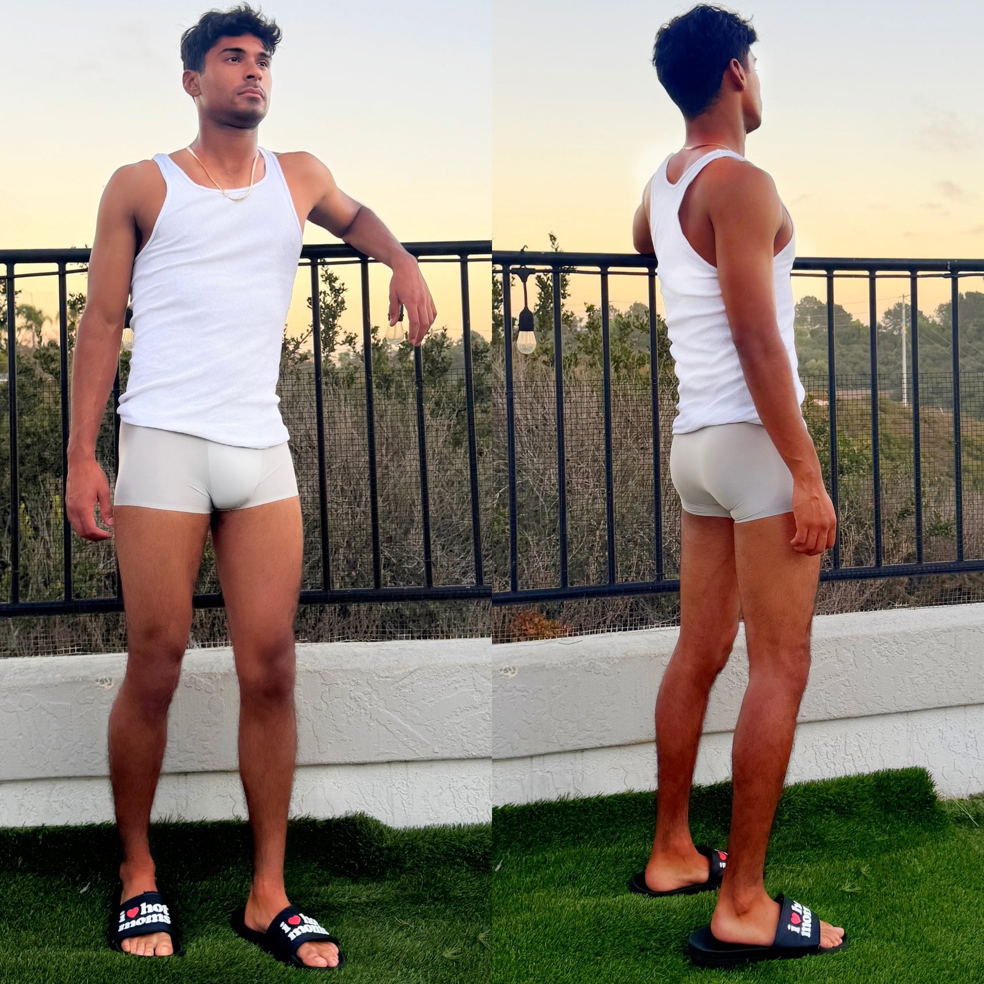 Nico Mendoza in Strands of Silver Boxer Briefs, detail 