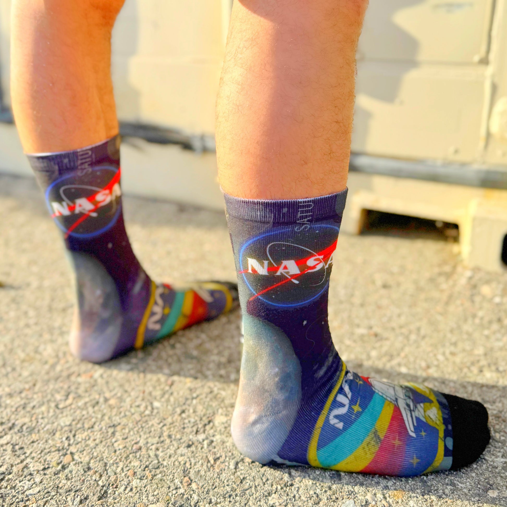 Cosmic Drip Compression Crew Socks, detail