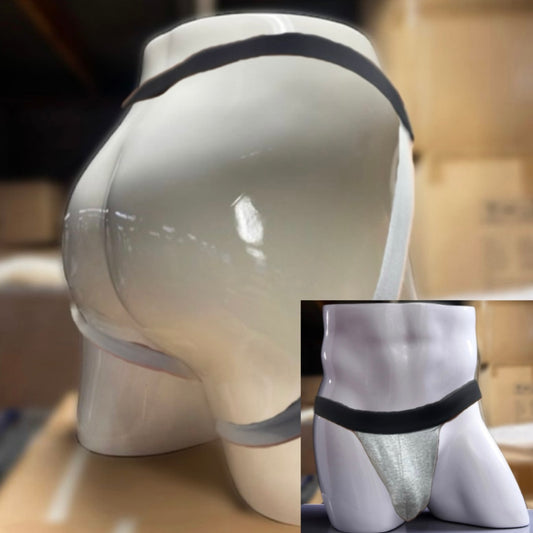 Gray and Black Jockstrap