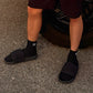 Urban X-Treme Black Crew Socks, front side