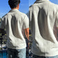 Nautical Knit White Polo Shirt