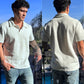 Nautical Knit White Polo Shirt